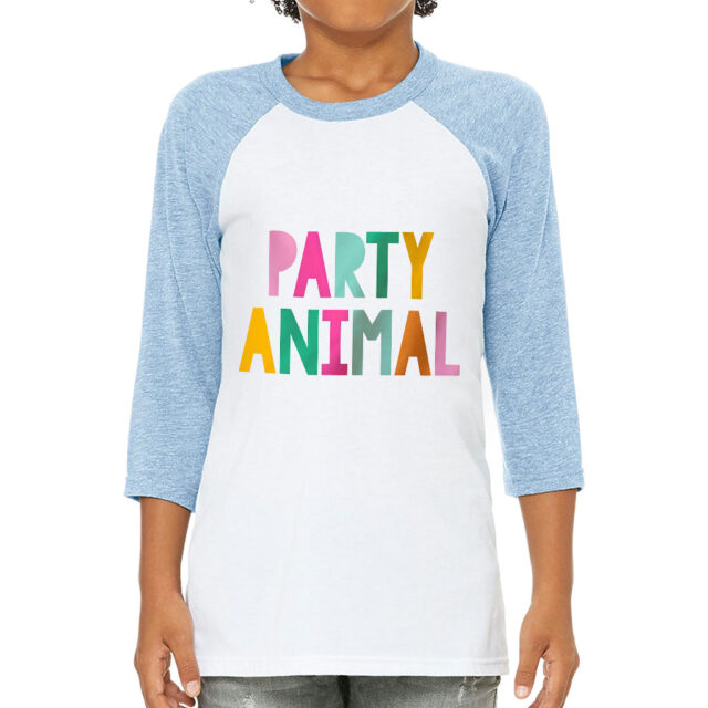 kids graphic t shirt party animal