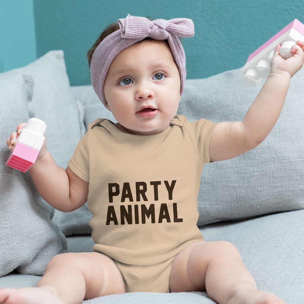 party animal baby one sie